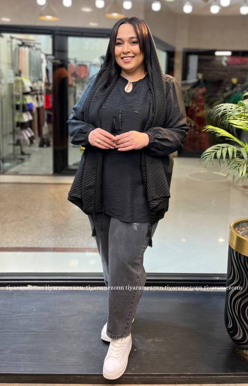 شومیزسایزبزرگ اشکی جلو بسته کد 239