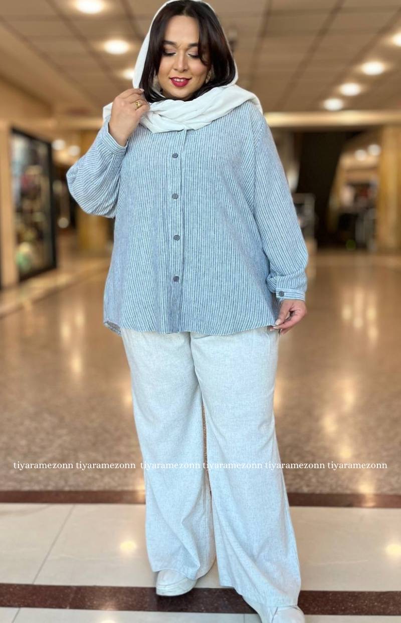 ست شومیز وشلوار سایزبزرگ هارمونی کد 267