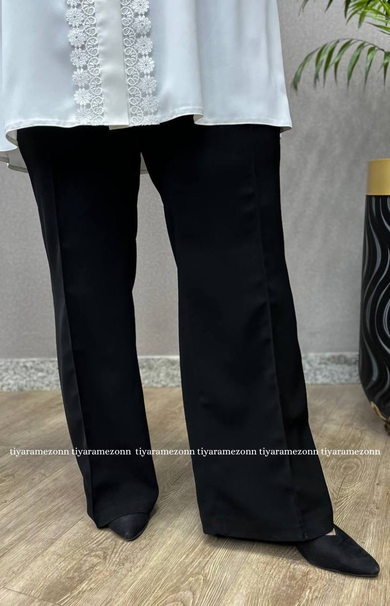 شلوار دمپا سایزبزرگ  کرپ مرویجت  کد 299