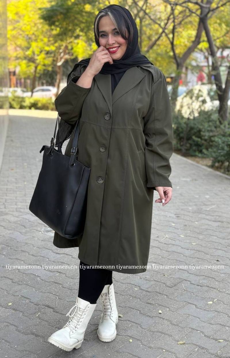 بارونی یقه انگلیسی بلند کد 312