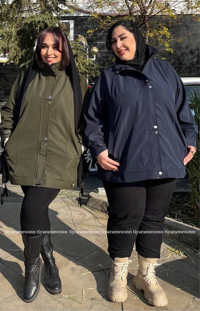 بارانی سایزبزرگ قابک دار طرح بامبر کد 354