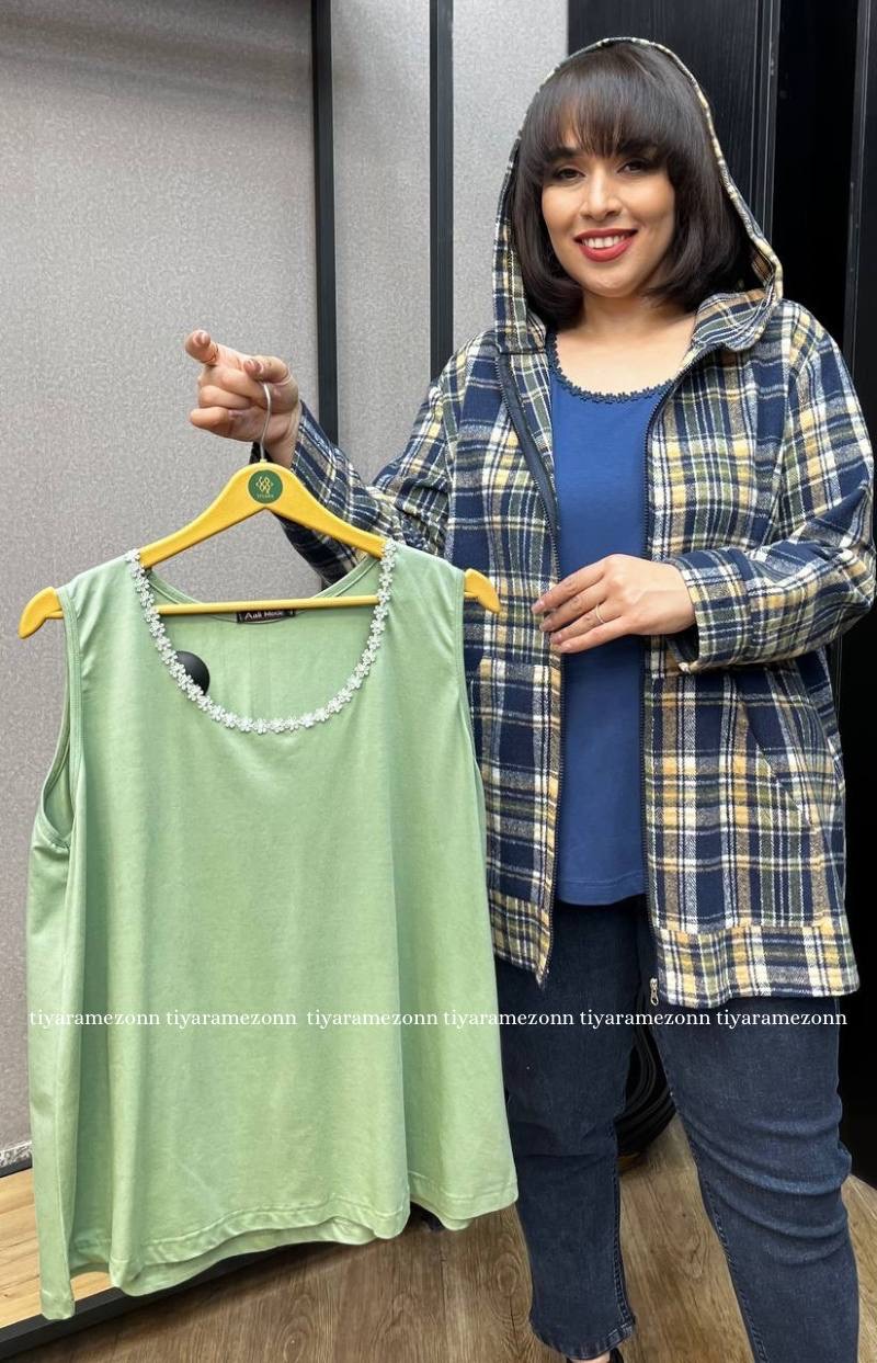 تاپ سایزبزرگ مدل گل ریز کد 377