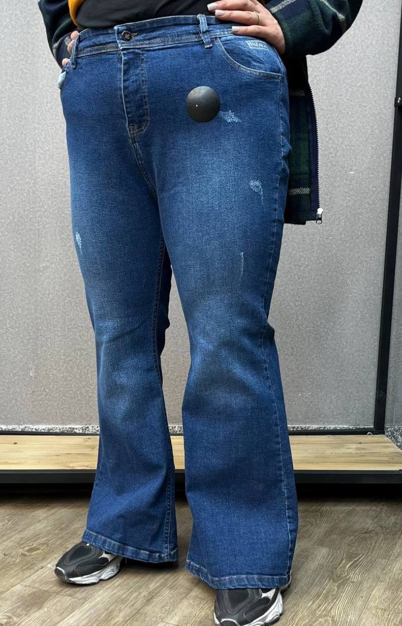 شلوار جین بوتکات سایزبزرگ کشی کد 390