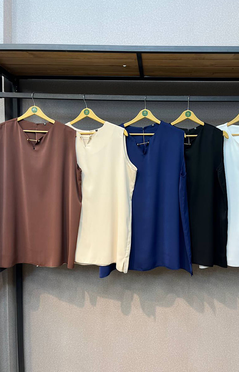 شومیز آستین حلقه ای سایزبزرگ  مدل یقه سگکک کد 414