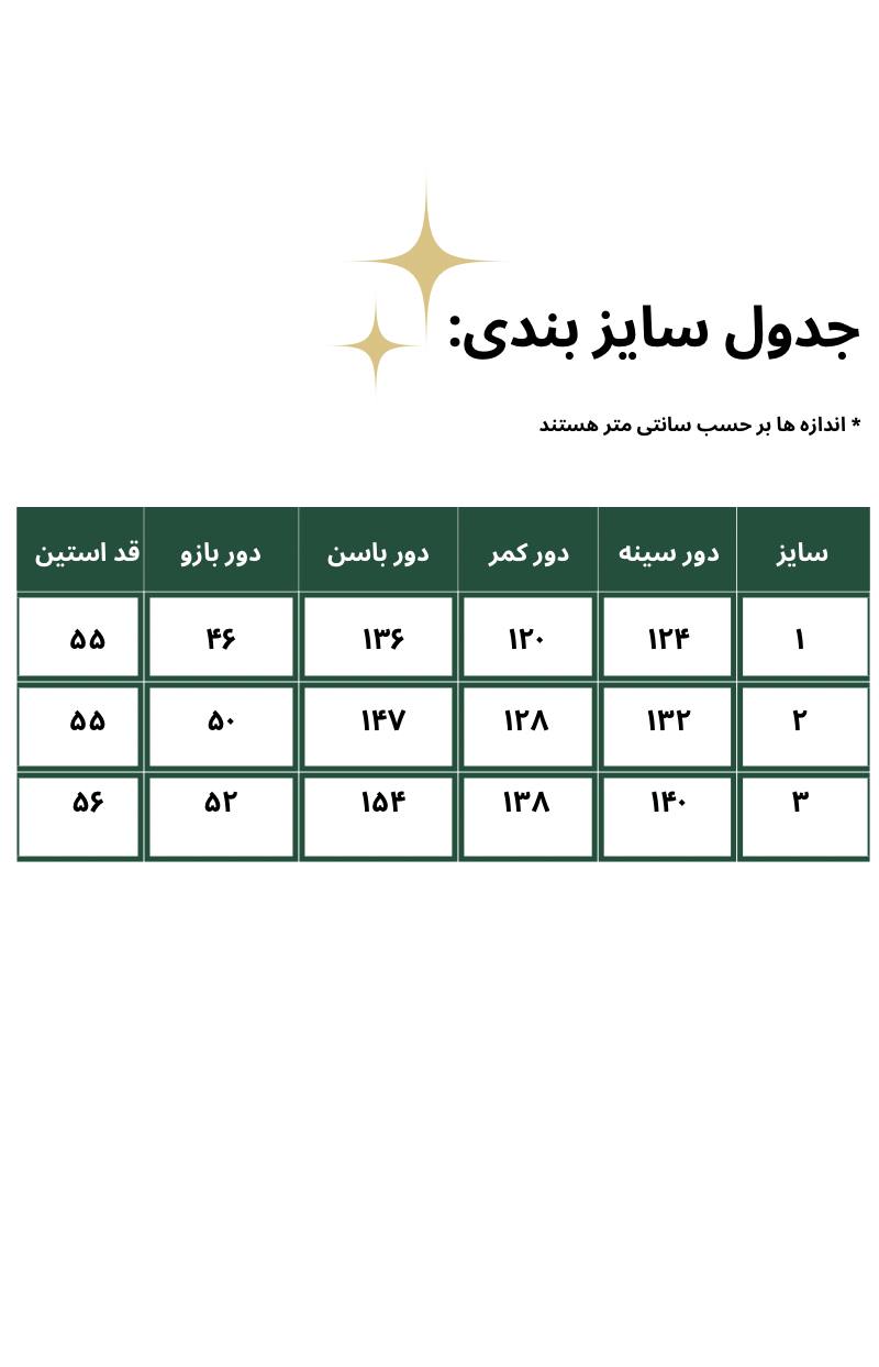 کت سایزبزرگ زنانه استین اشکی کد 124