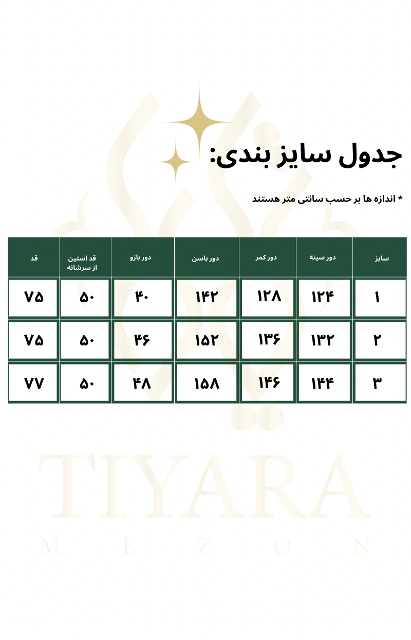 کت سایزبزرگ زنانه صوفیا کد 200