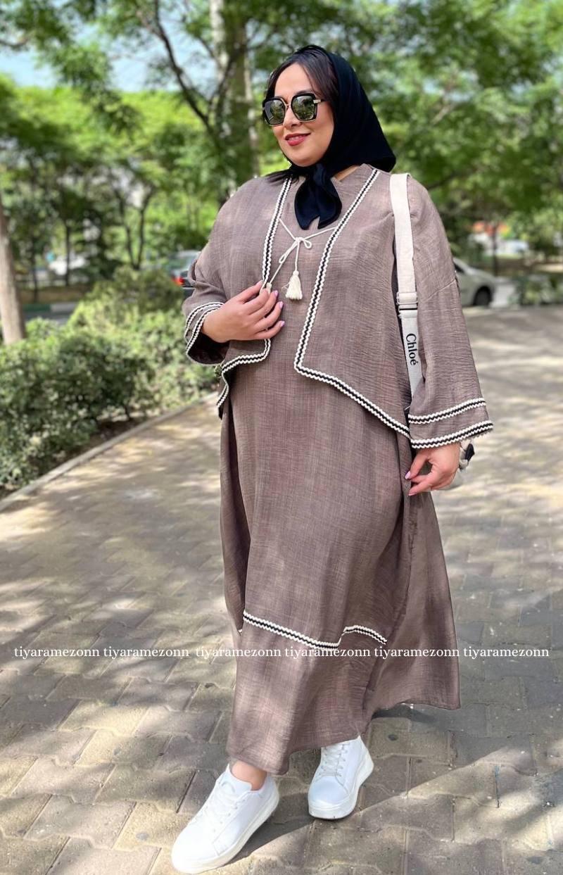 ست سایزبزرگ جلیقه سارافون کد 222
