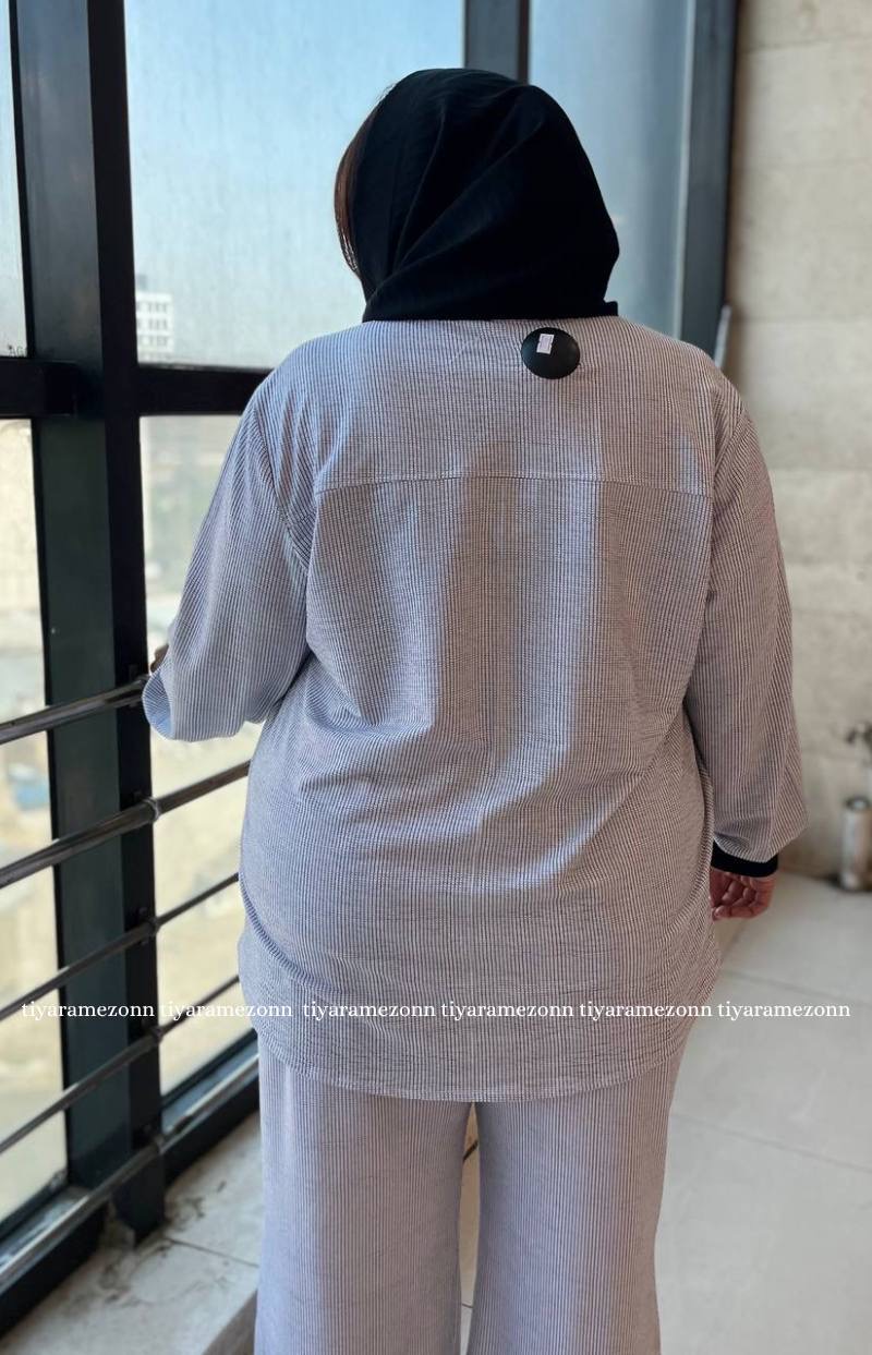 ست شومیز وشلوار سایزبزرگ رویال کد 238
