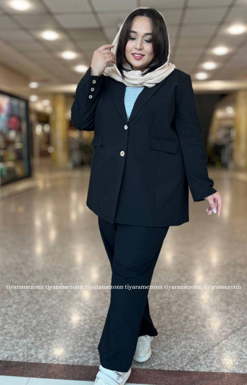کت سایزبزرگ زنانه لینن کد 278