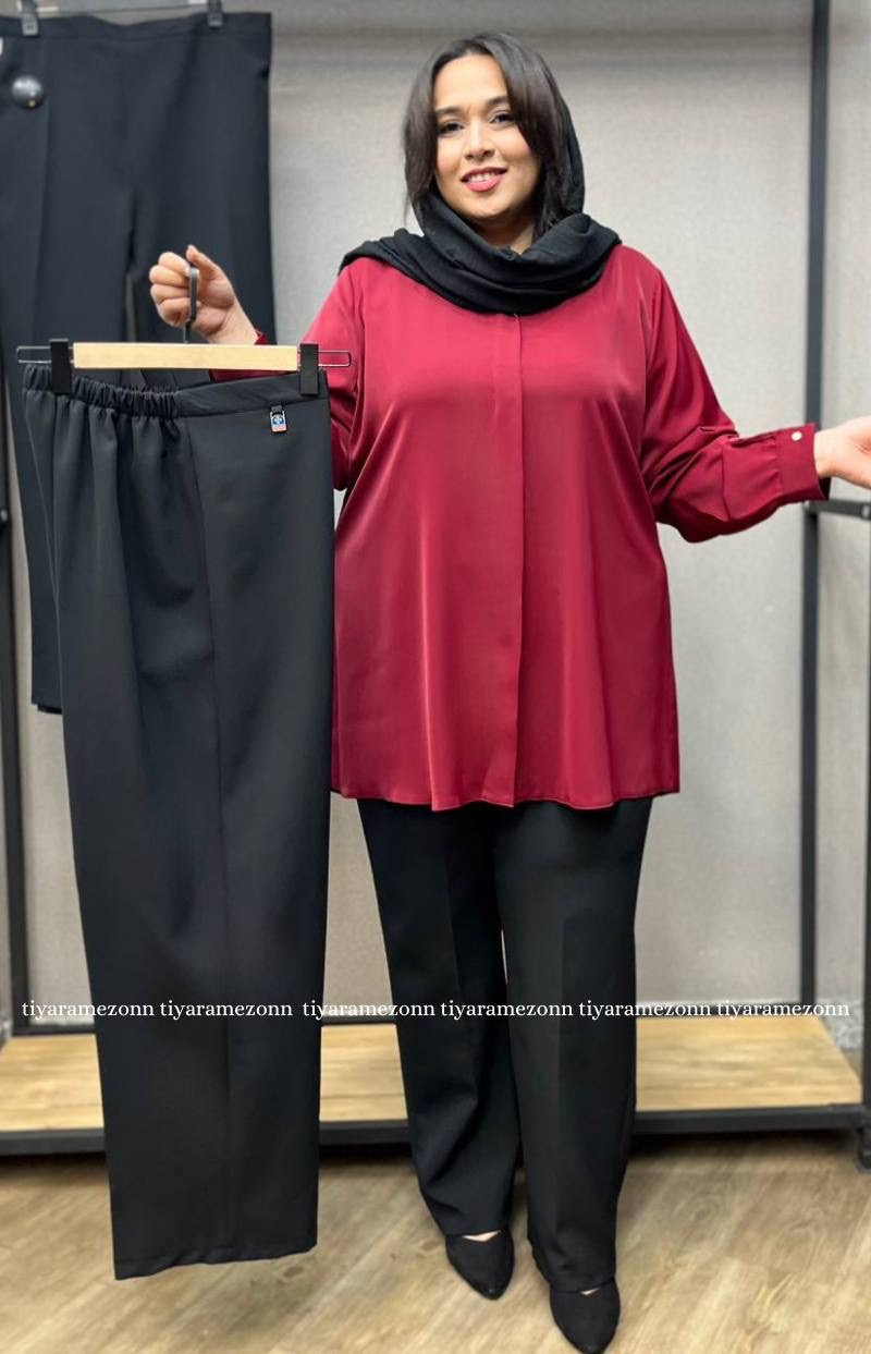 شلوارراسته سایزبزرگ بزیاق کد277