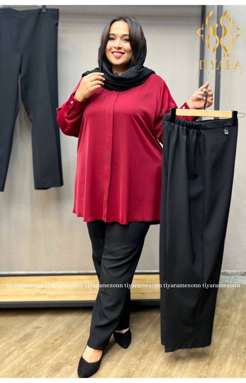 شلوارراسته سایزبزرگ بزیاق کد277