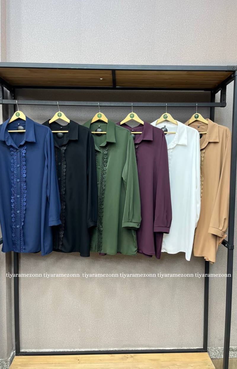 شومیز الیزه خرجکار گیپور کد 090
