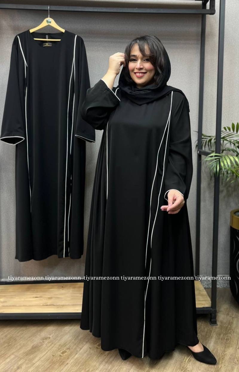 مانتو عبایی سایزبزرگ  مجلسی کد 293