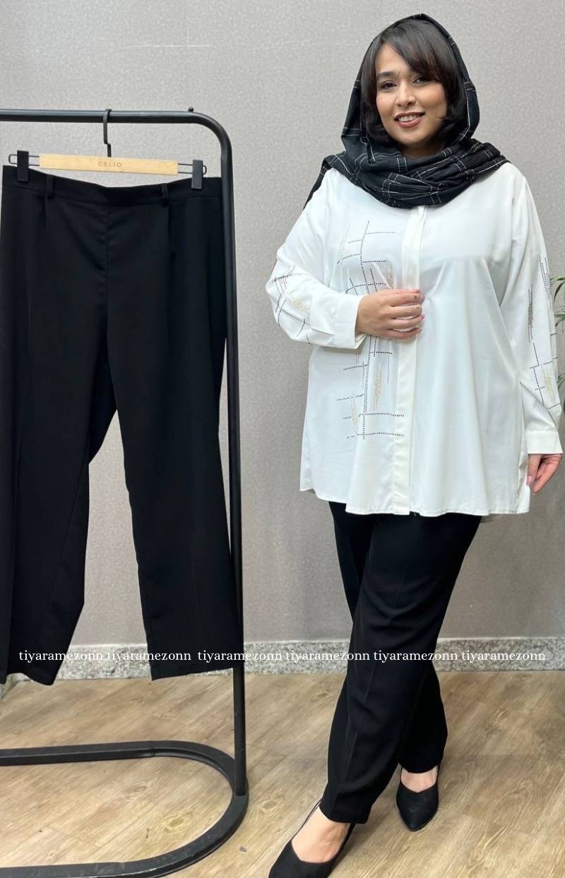 شلوارسایزبزرگ لینن مدل ویولت کد 288