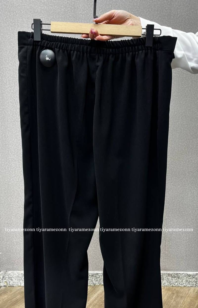 شلوار راسته سایزبزرگ  کرپ مرویجت  کد 298