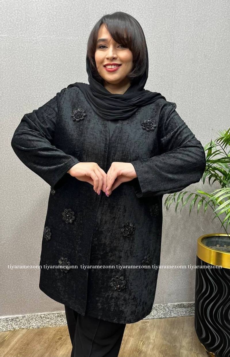 کت مخمل زنانه سایزبزرگ کد105