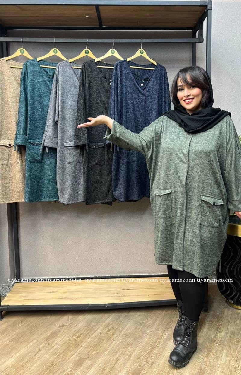 مانتو سایز بزرگ  آنغوره کد 309