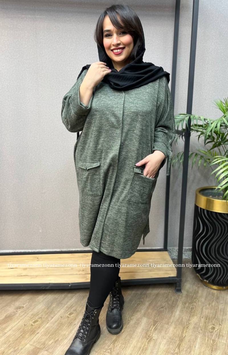 مانتو سایز بزرگ  آنغوره کد 309