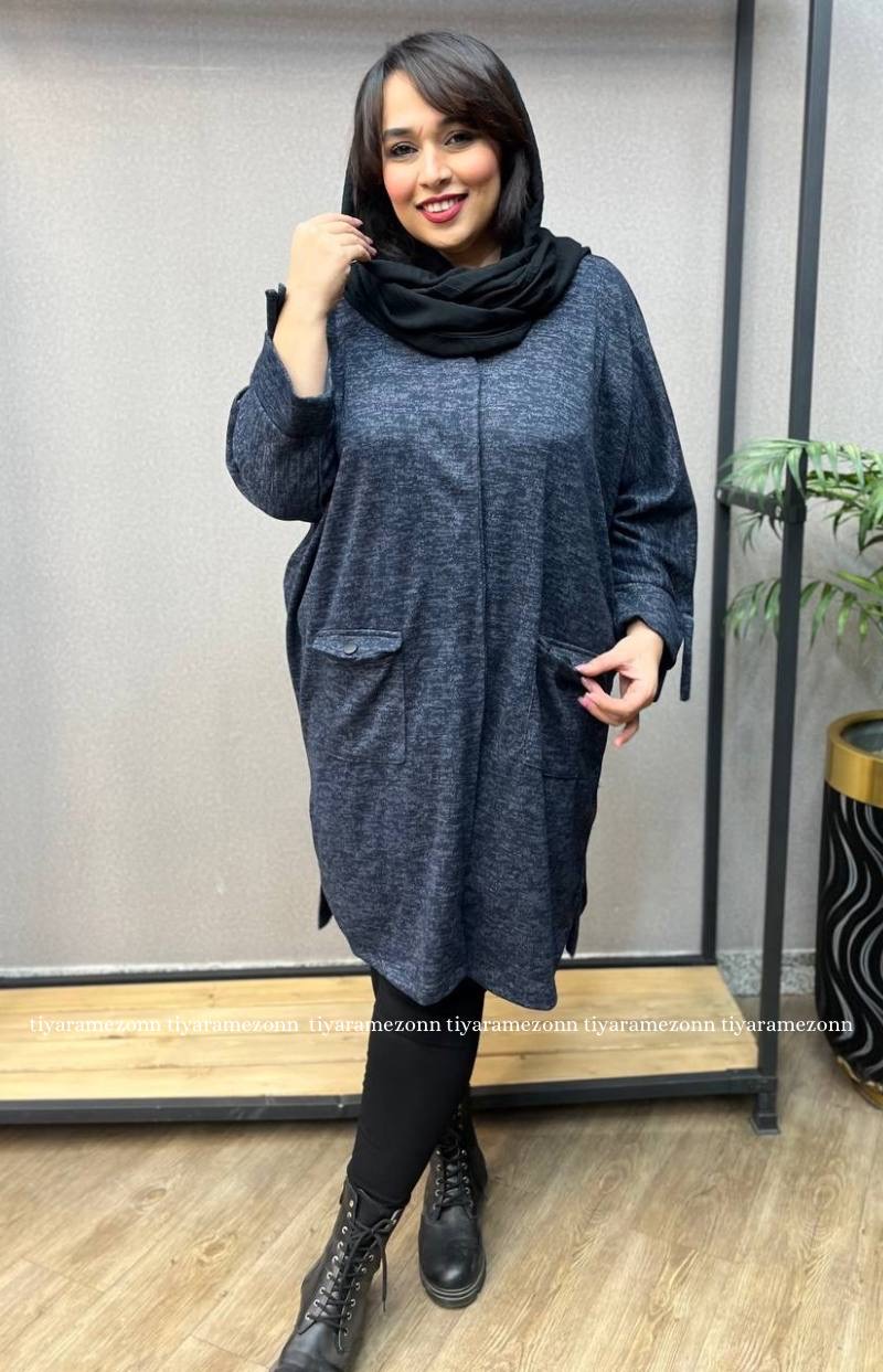 مانتو سایز بزرگ  آنغوره کد 309