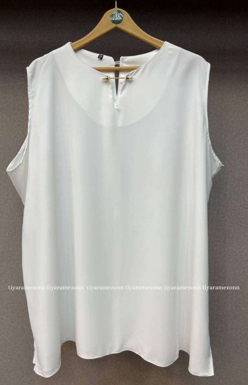 شومیز آستین حلقه ای سایزبزرگ  مدل مروارید کد 304