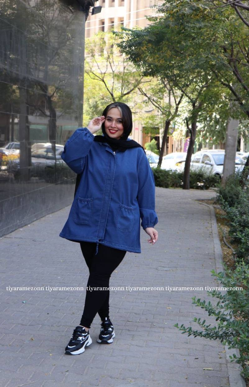 کاپشن جین سایز بزرگ  کد 313