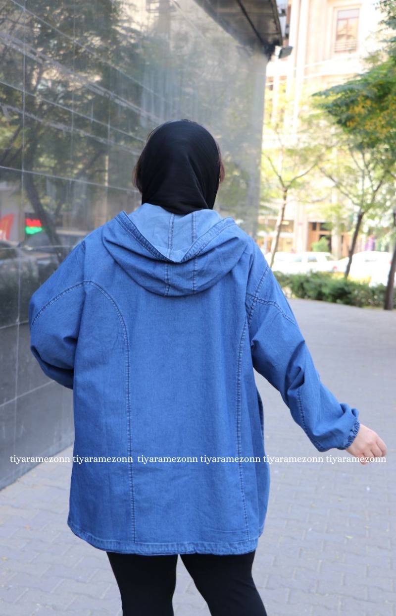 کاپشن جین سایز بزرگ  کد 313