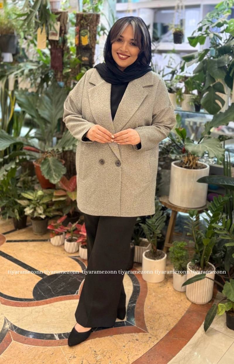 پالتو فوتر سایزبزرگ  دو دکمه  کد 317