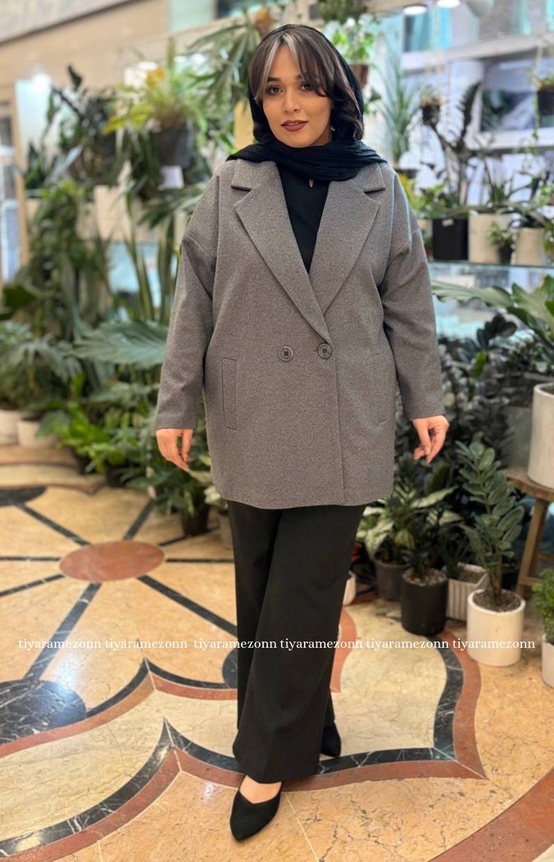 پالتو فوتر سایزبزرگ  دو دکمه  کد 317