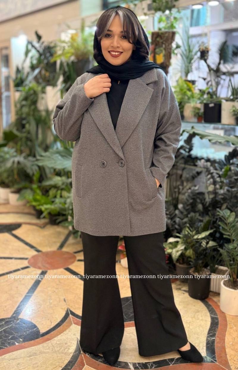 پالتو فوتر سایزبزرگ  دو دکمه  کد 317