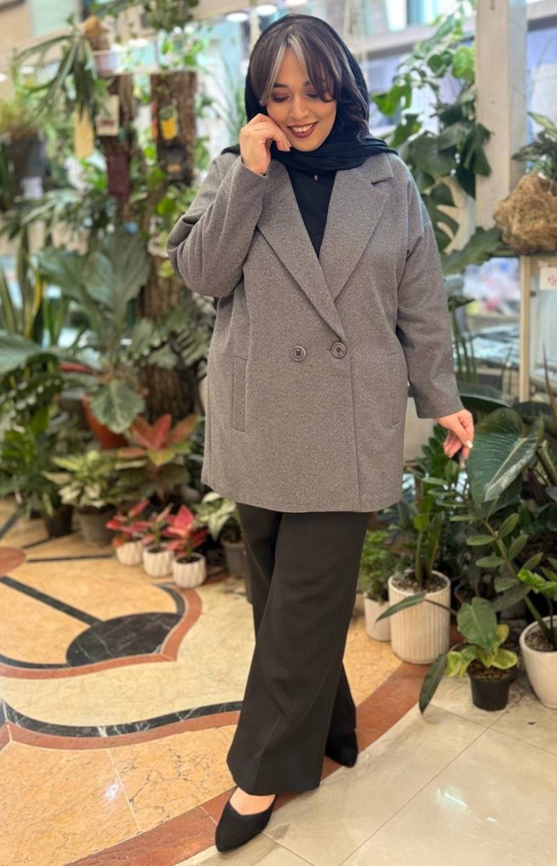 پالتو فوتر سایزبزرگ  دو دکمه  کد 317