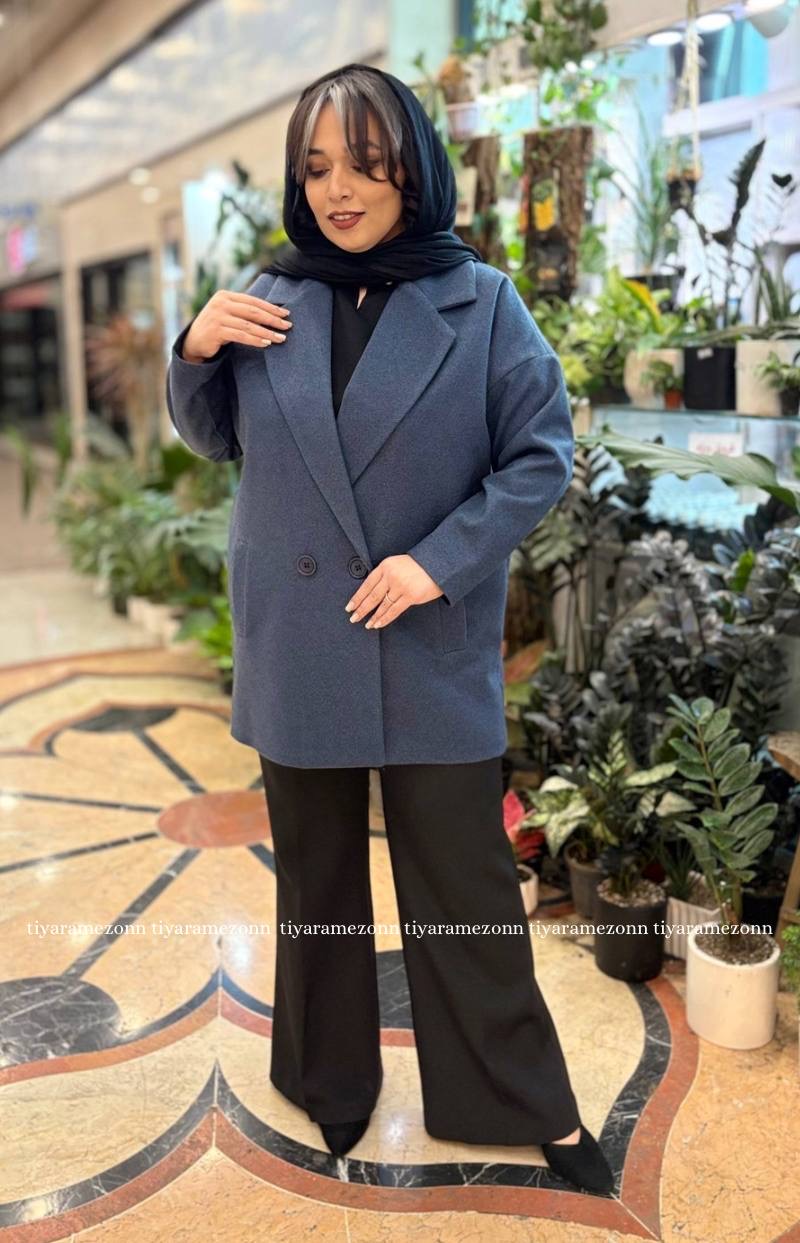 پالتو فوتر سایزبزرگ  دو دکمه  کد 317