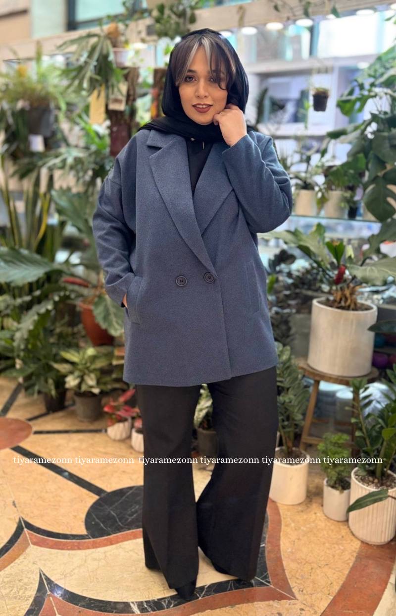 پالتو فوتر سایزبزرگ  دو دکمه  کد 317