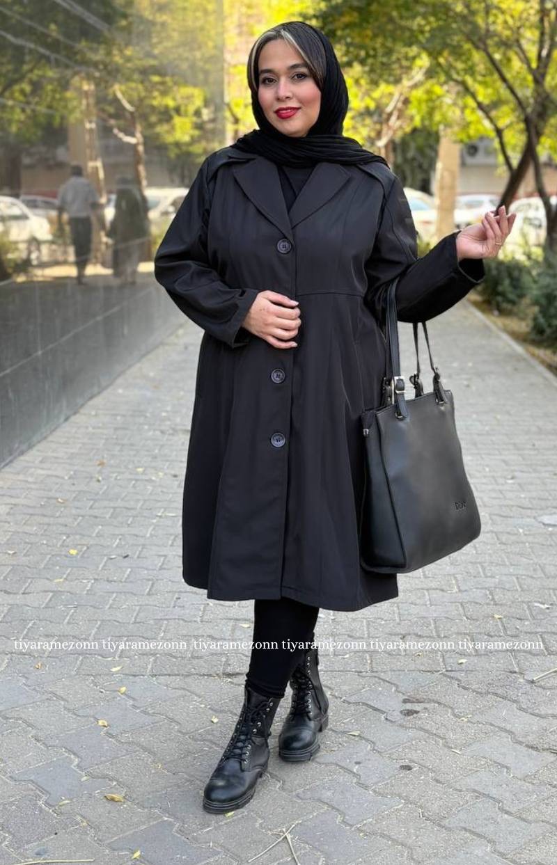 بارونی یقه انگلیسی بلند کد 312