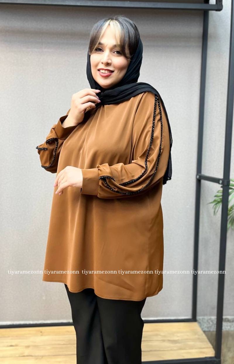 شومیز سایزبزرگ  الیزه خرجکار گیپور کد 282