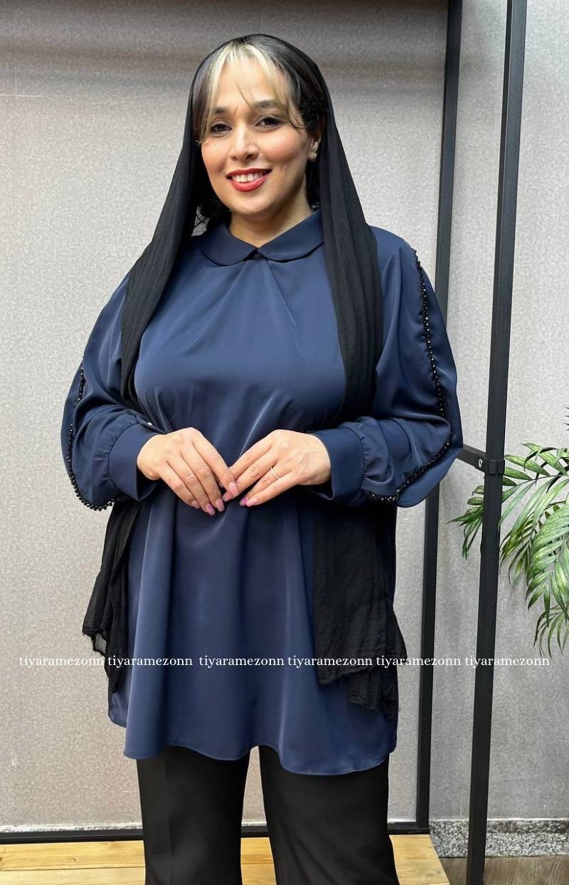 شومیز سایزبزرگ  الیزه خرجکار گیپور کد 282