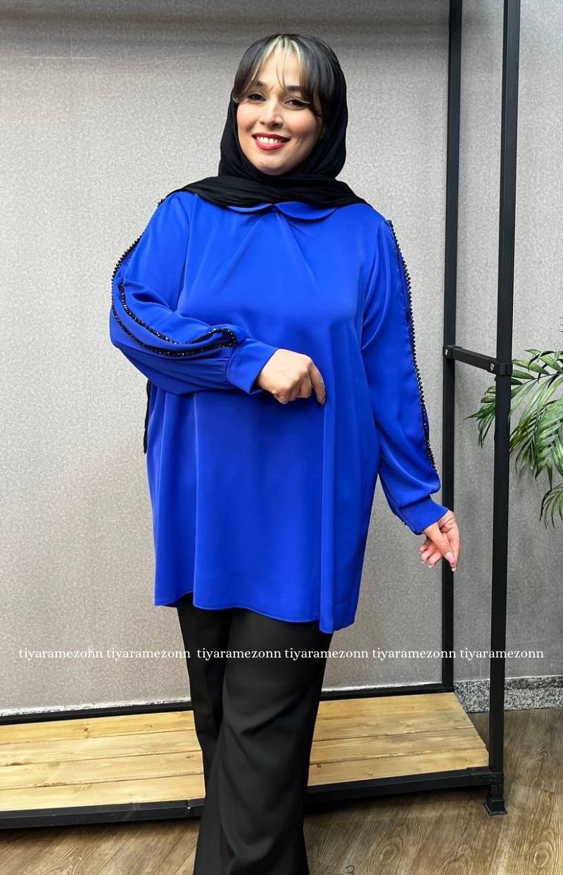 شومیز سایزبزرگ  الیزه خرجکار گیپور کد 282