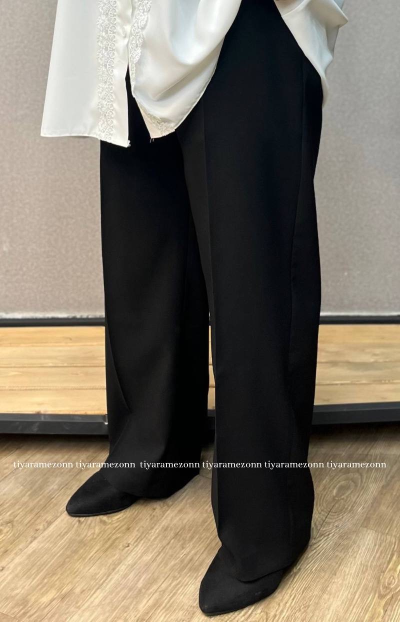 شلوار راسته سایزبزرگ  کرپ کنزو  کد 326