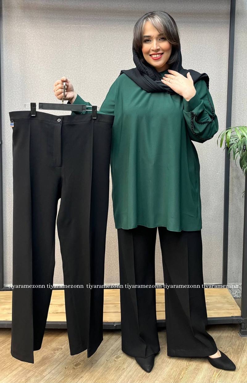 شلوار دمپا سایزبزرگ  کرپ کنزو  کد 327