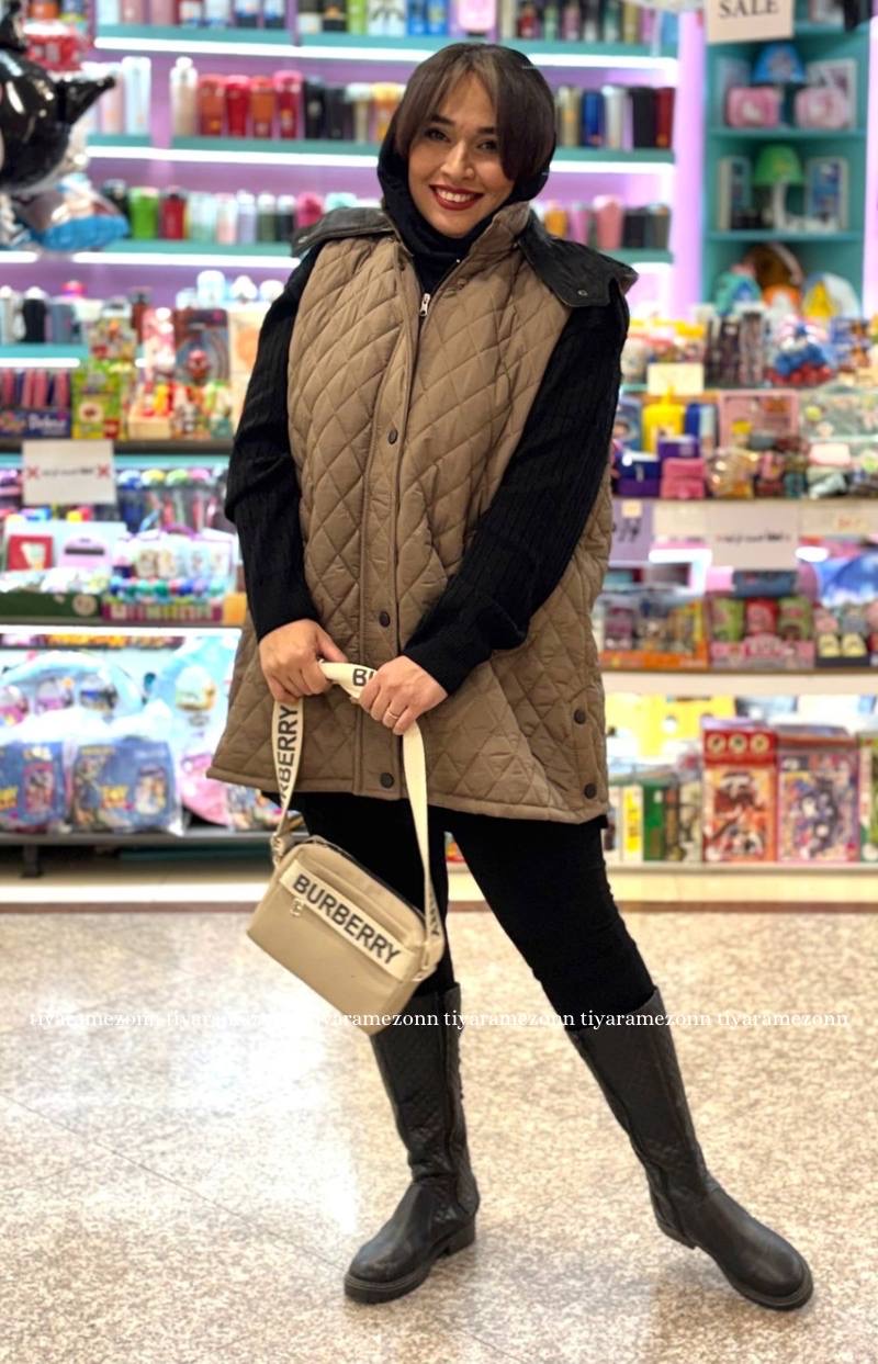 پافر سایز بزرگ  کلاهدار کد 330