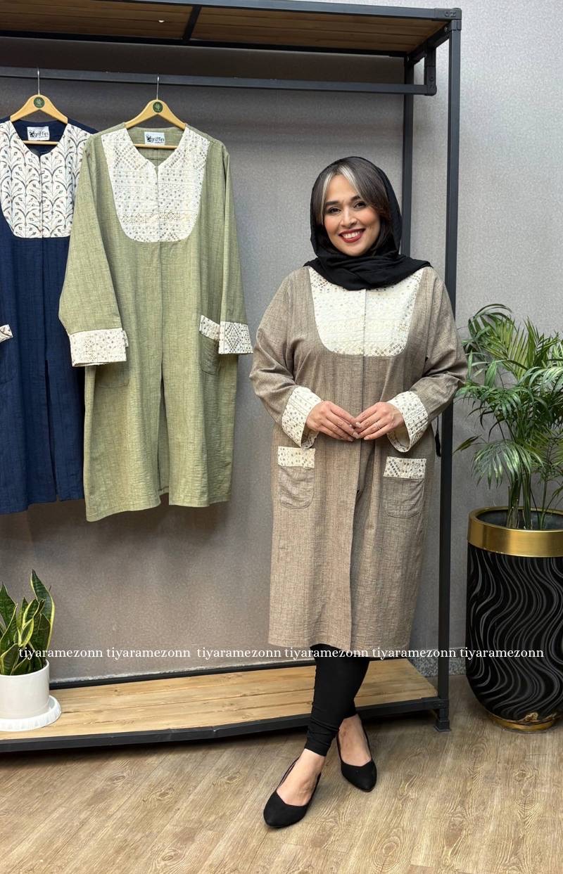 مانتو سایز بزرگ مدل آلاله کد 331