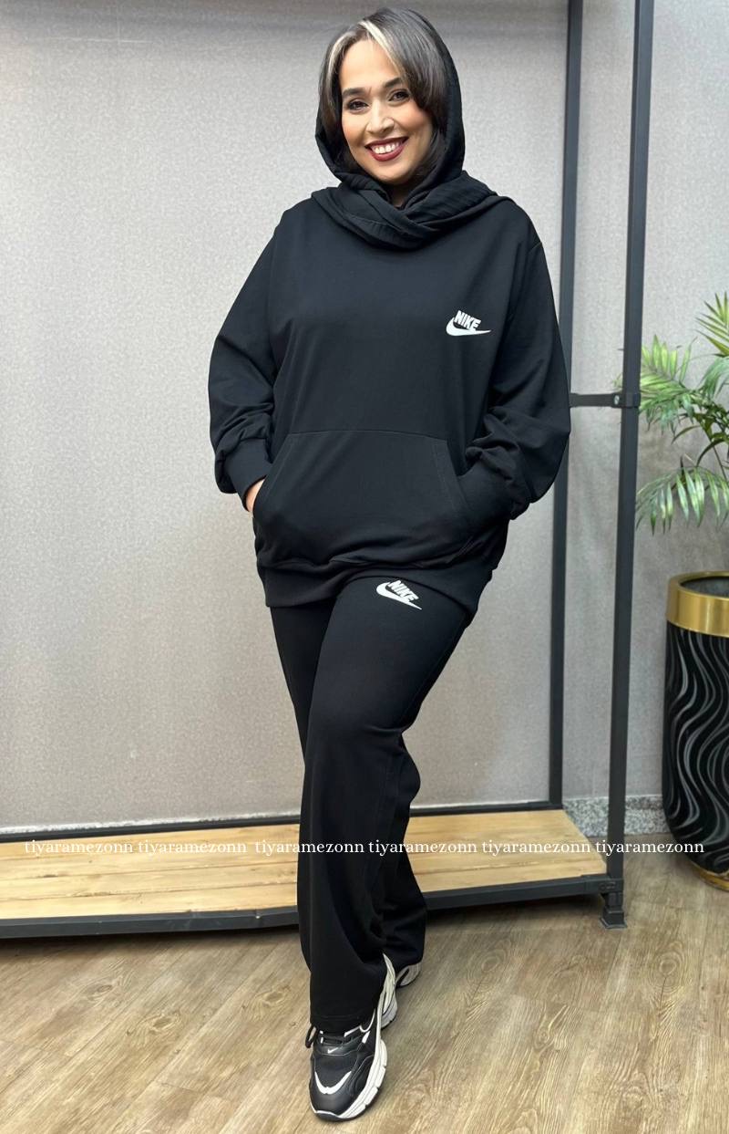 کت و شلوار زنانه سایز بزرگ یقه انگلیسی مدل پرستیژ  کد 303