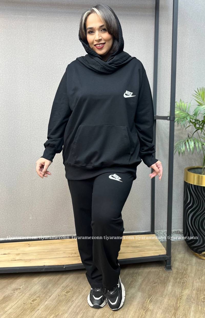 کت و شلوار زنانه سایز بزرگ یقه انگلیسی مدل پرستیژ  کد 303