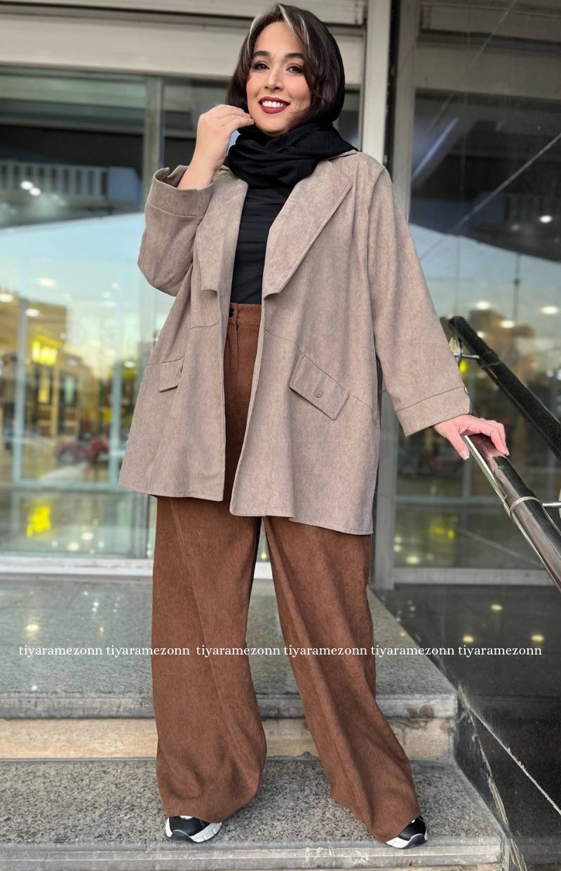 شلواربگ سایزبزرگ مدل مخمل کبریتی کد 334