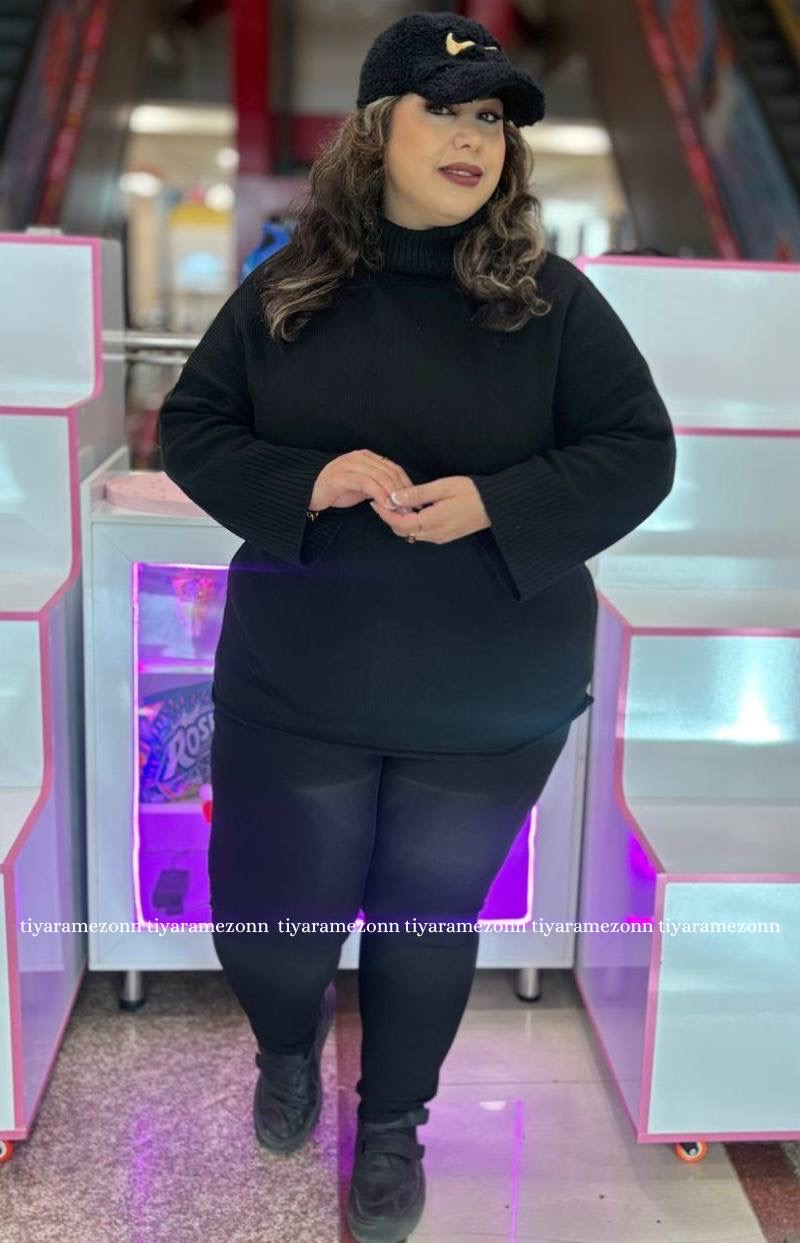 بافت یقه اسکی سایز بزرگ  کد 336