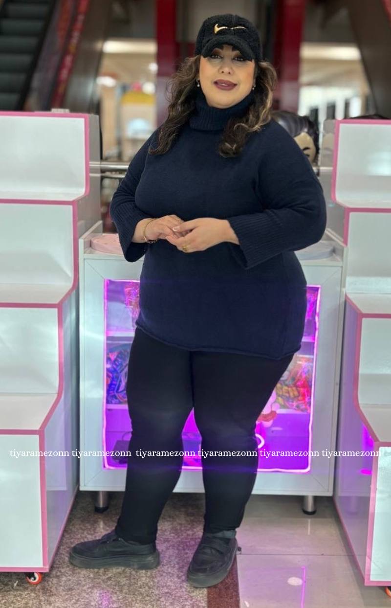 بافت یقه اسکی سایز بزرگ  کد 336