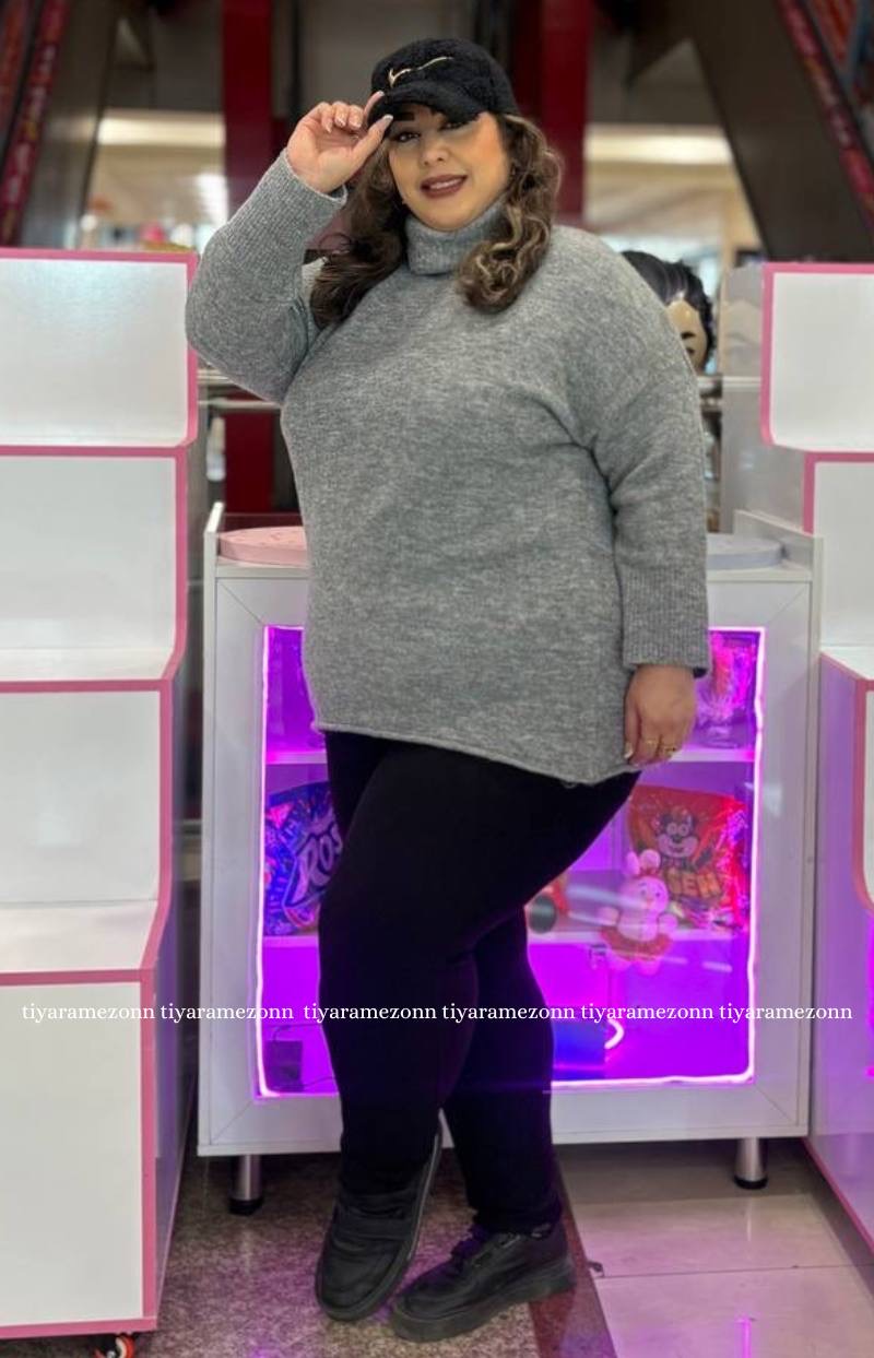 بافت یقه اسکی سایز بزرگ  کد 336