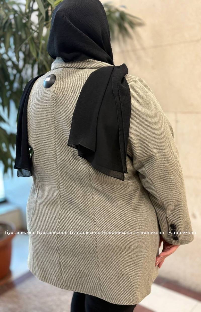 پالتو فوتر سایزبزرگ  تک دکمه  کد 333