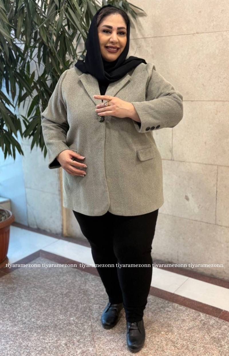 پالتو فوتر سایزبزرگ  تک دکمه  کد 333