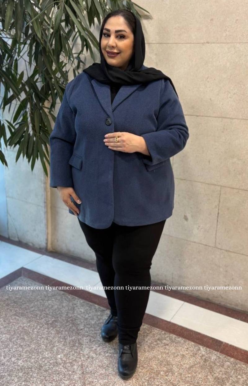پالتو فوتر سایزبزرگ  تک دکمه  کد 333