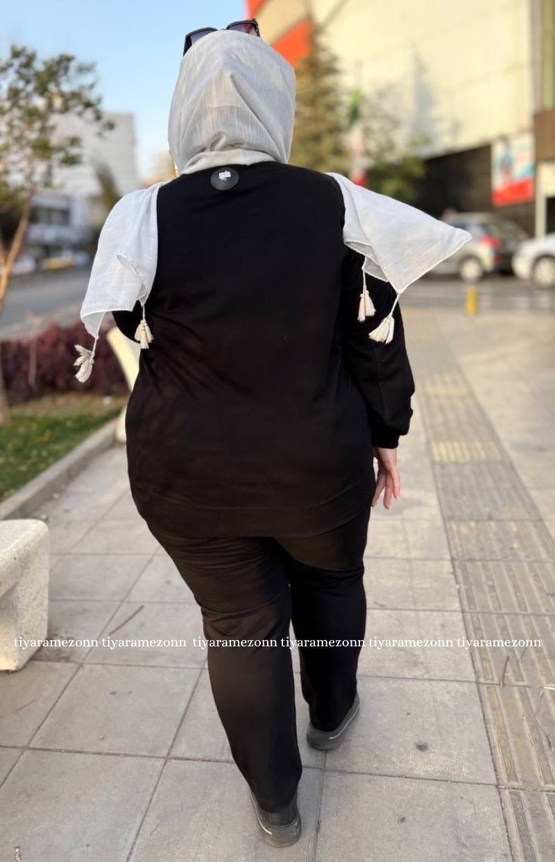 ست دورس و شلوار سایزبزرگ  کد 335